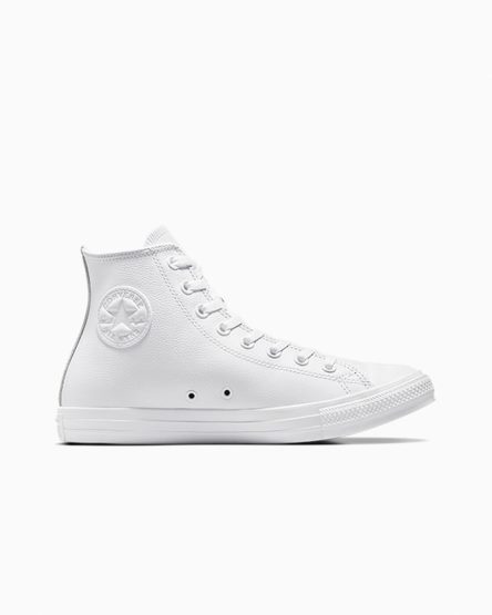 Tenisky Vysoke Converse Chuck Taylor All Star Kozene Panske Biele | SK P11MSI2